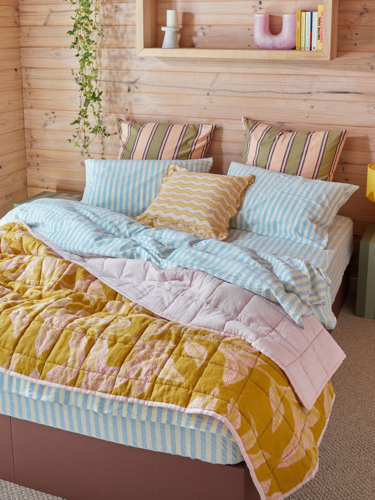 Butter Blue Bedding look
