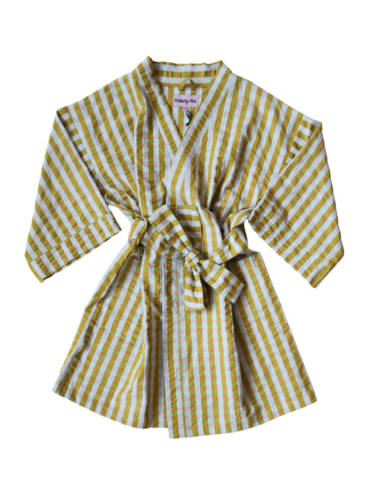 Pink Quartz Seersucker Short Robe