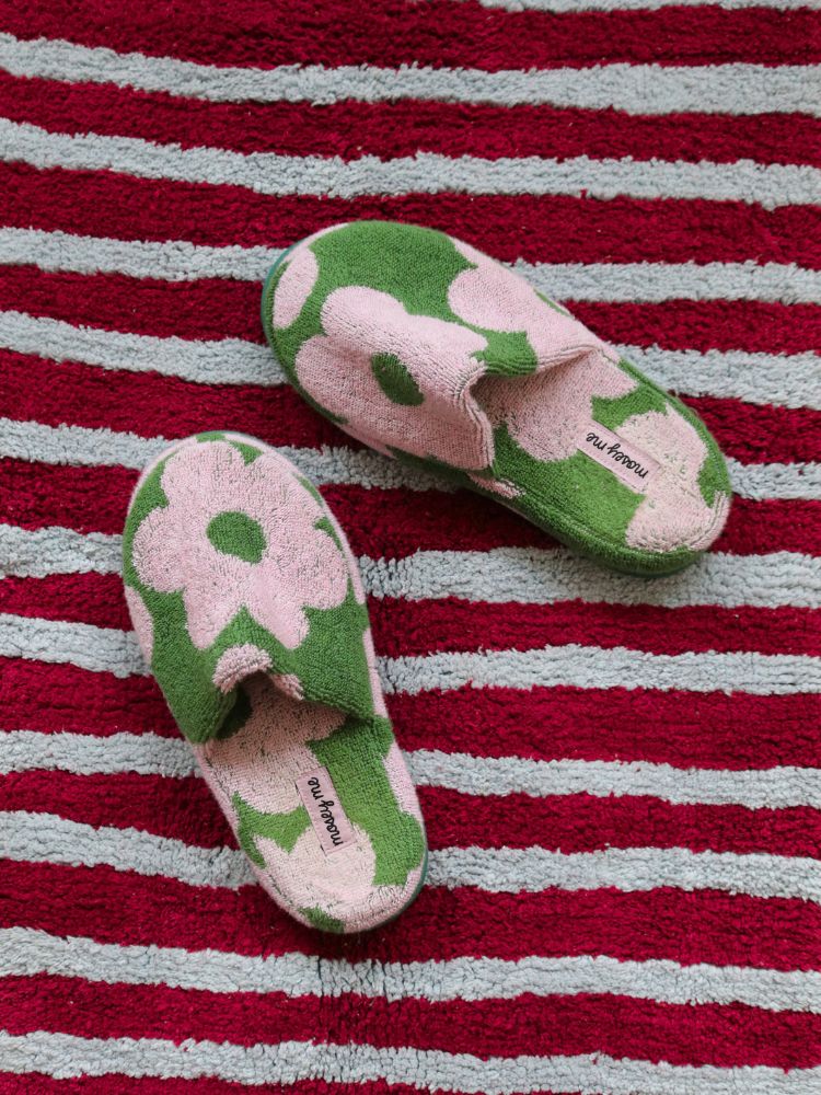 Flowerbed Terry Slipper