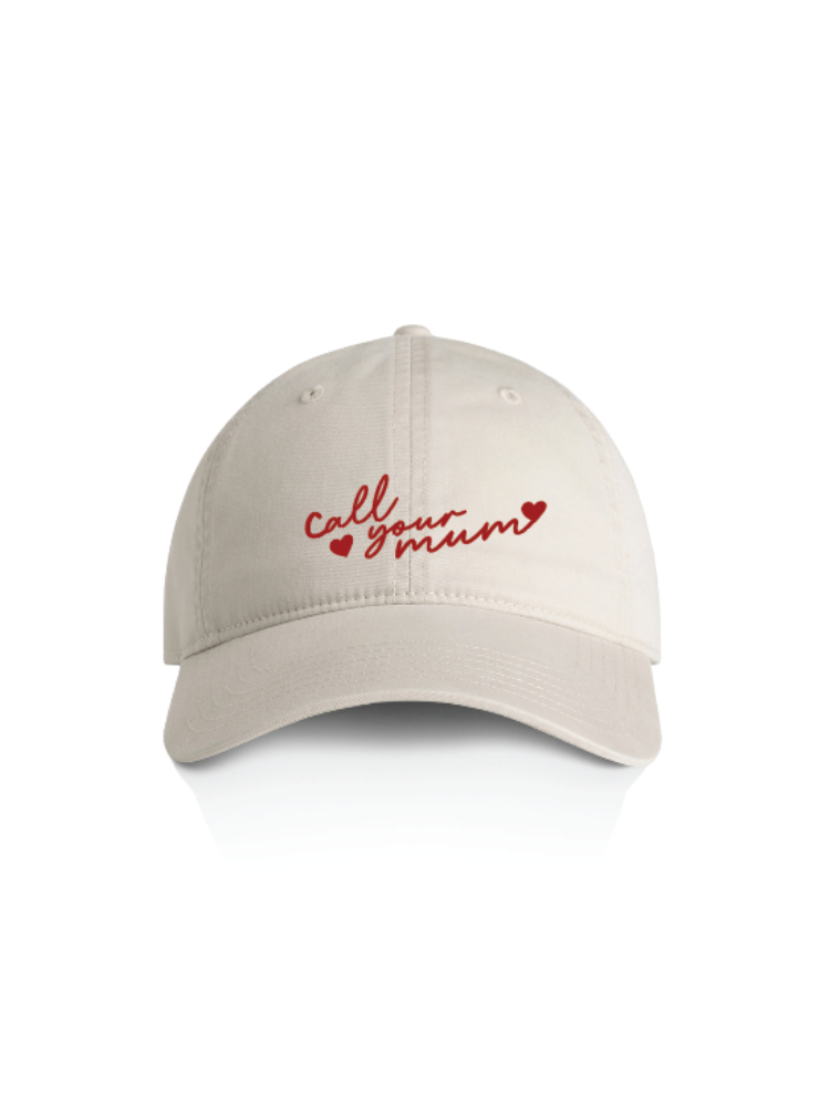 Call Your Mum Cap - Faded Bone by Mosey Me