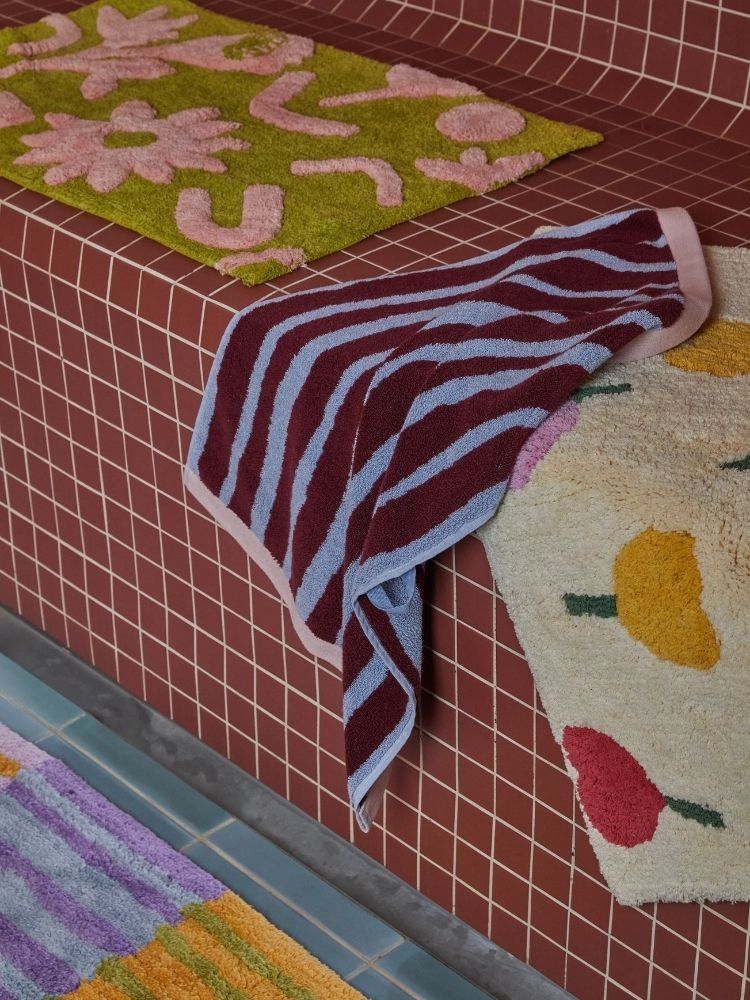 Forget Me Not Bath Mat - Vanilla