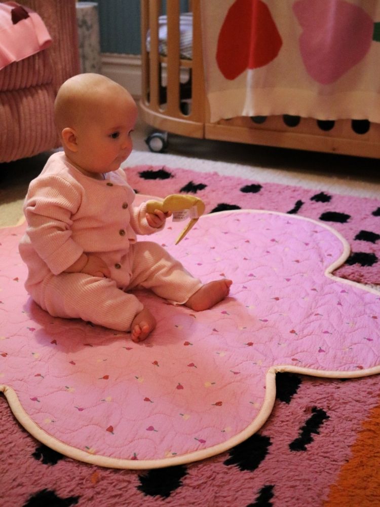 Forget Me Not Playmat in Peony