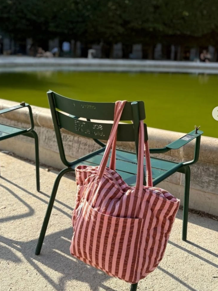 Sundae Seersucker Quilted Bag