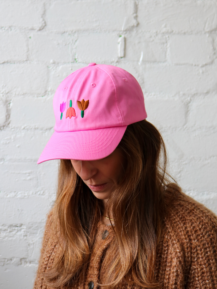 Forget Me Not Cap - Pink