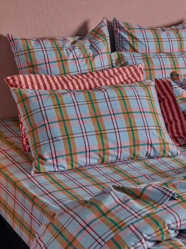 Confetti Plaid Flat Sheet