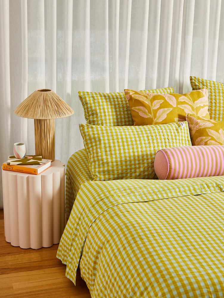 Citrus Seersucker Quilt Cover