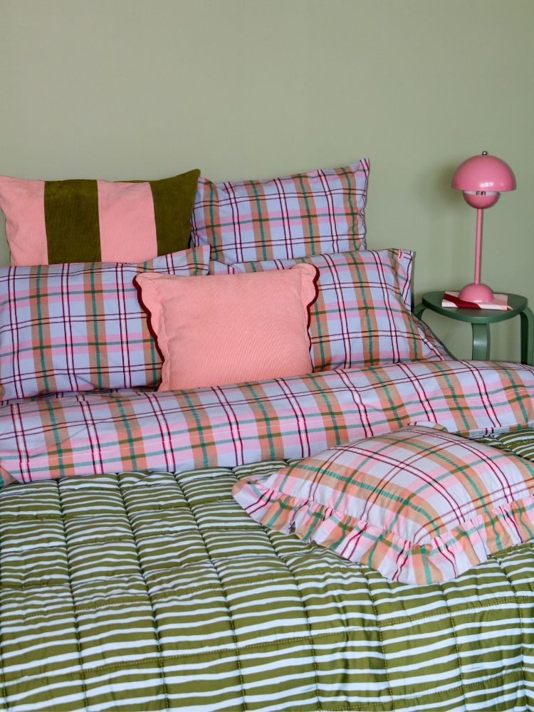 Confetti Plaid Flat Sheet