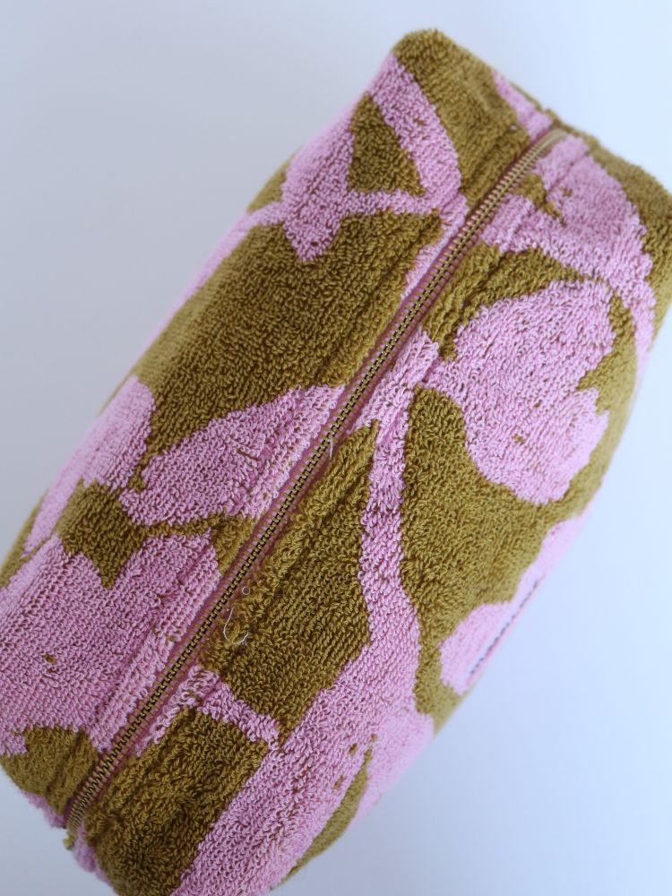 Abstract Terry Toiletry Bag