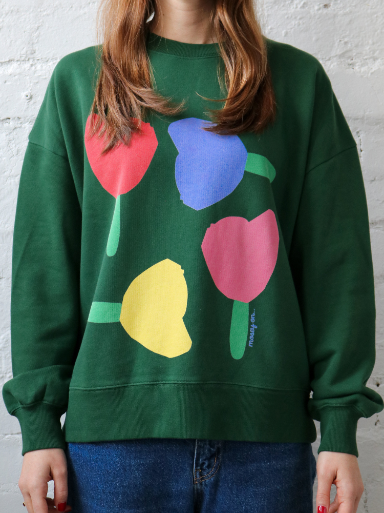 Forget Me Not Sweater - Forest