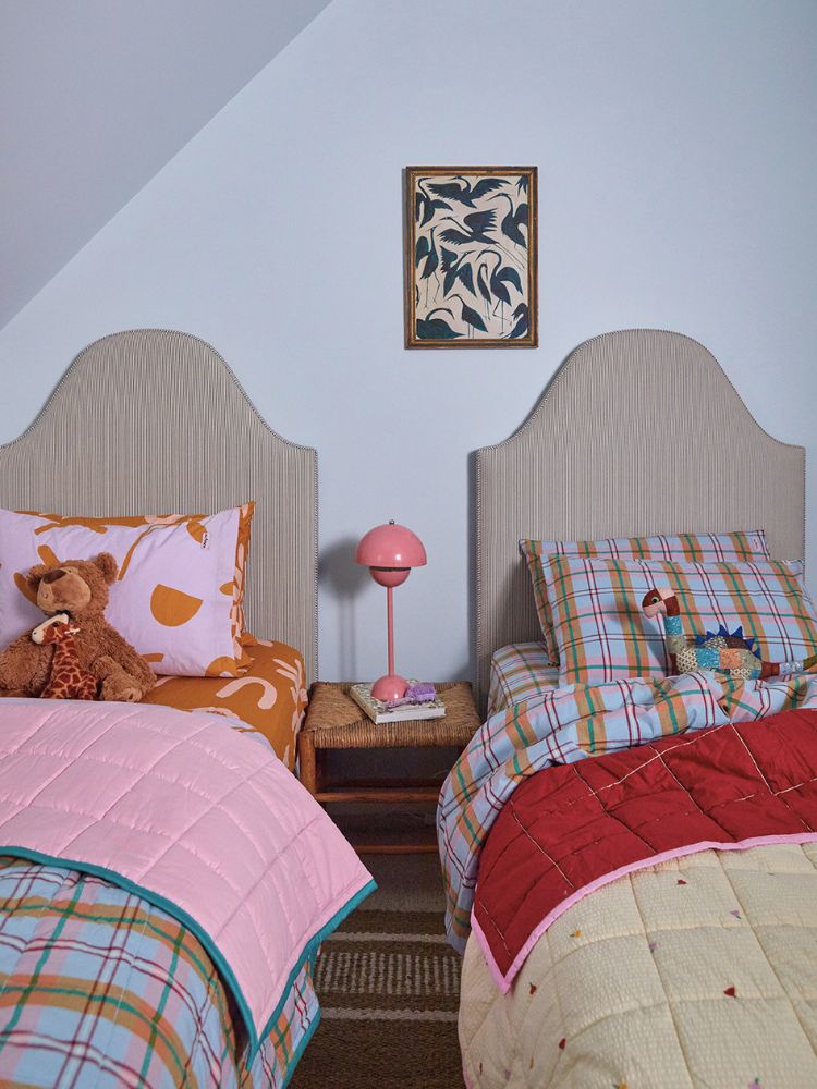 Forget Me Not Embroidered Quilted Throw