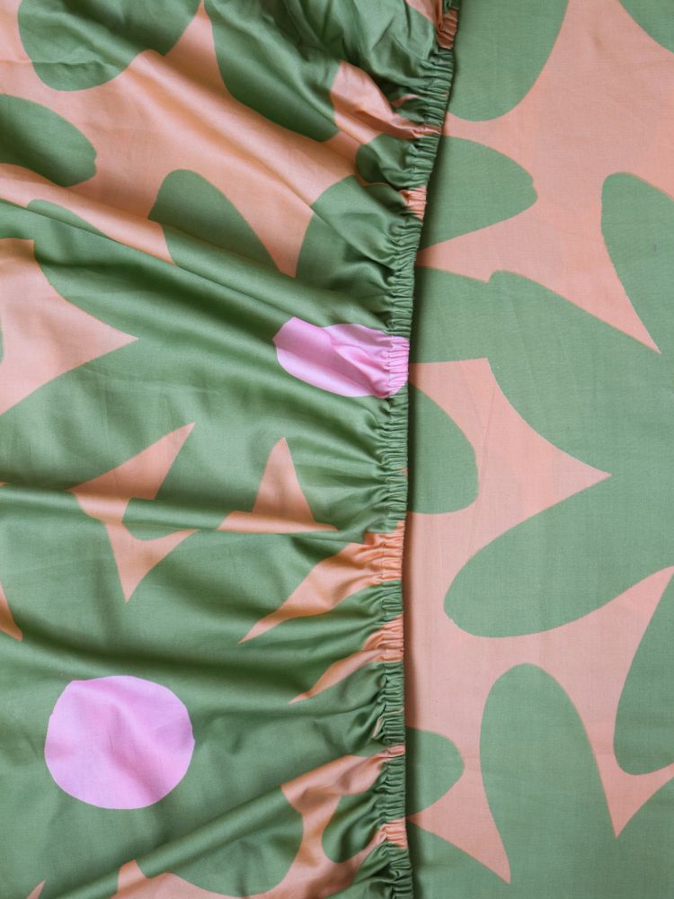 Marlo Apricot Fitted Sheet