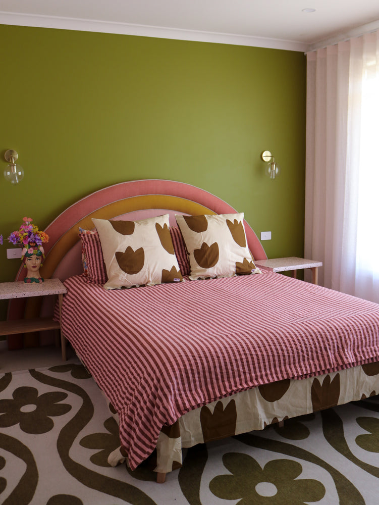 Sundae Seersucker Quilt Cover by Mosey Me