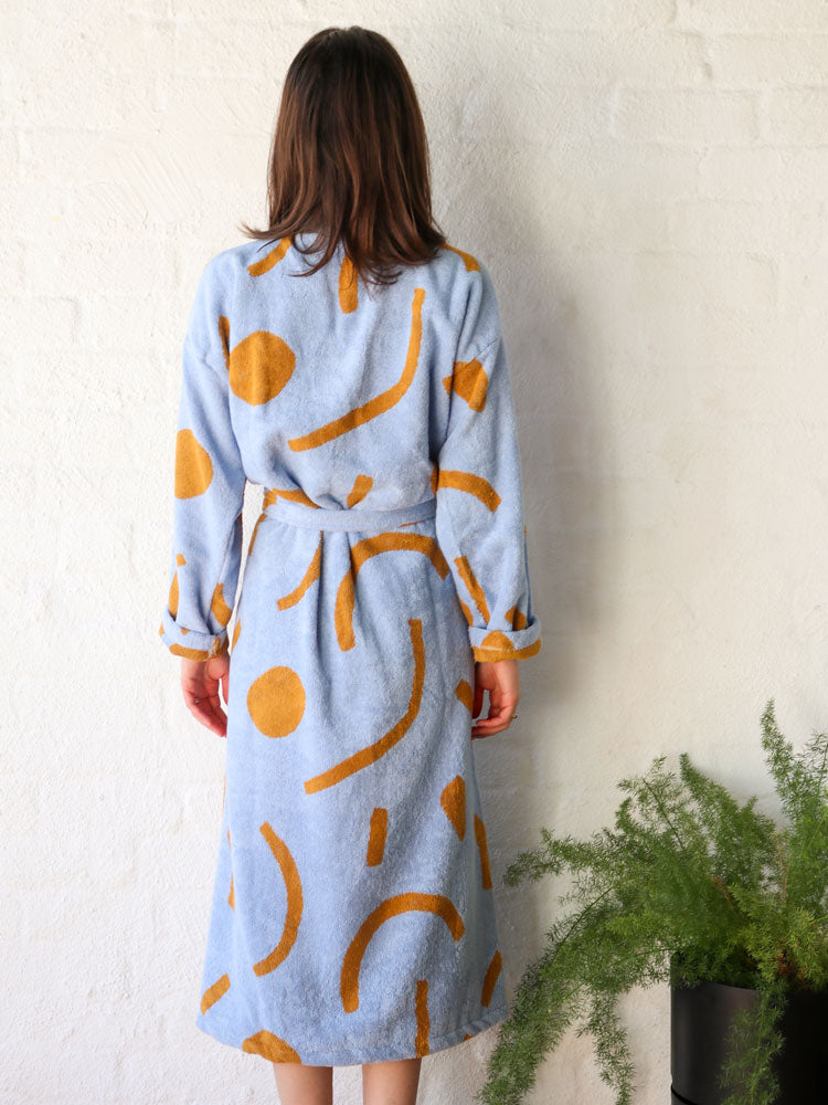 Shapes Terry Robe by Mosey Me