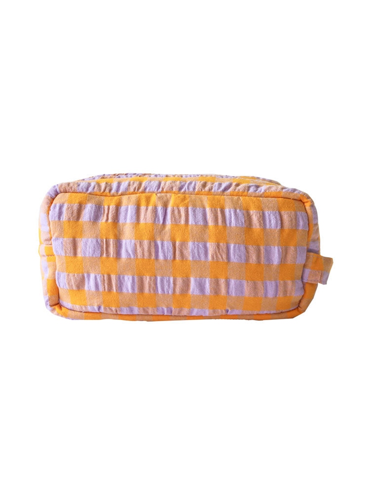 Kumquat Bloom Seersucker Dopp Kit by Mosey Me