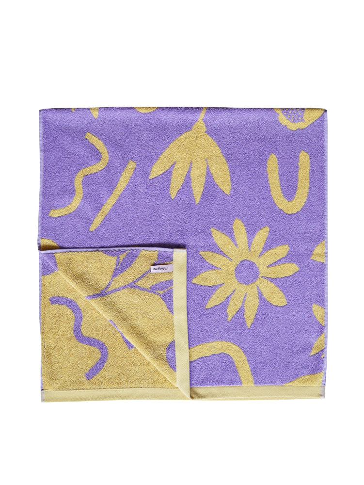 Floral Dreams Bath Towel by Mosey Me