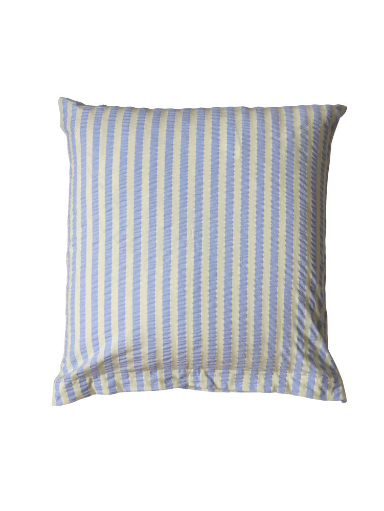 Butter Blue Seersucker Euro Pillowcase Set