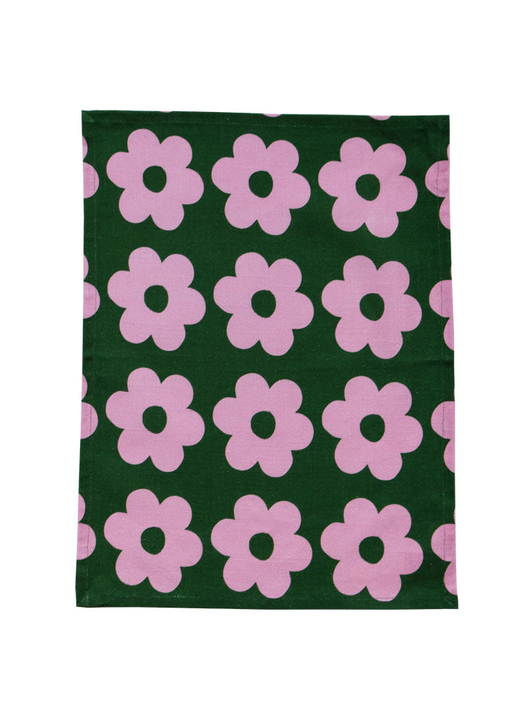 Flowerbed Tea Towel