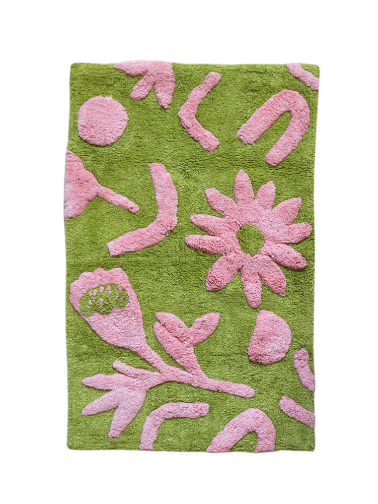 Floral Dreams Bath Mat by Mosey Me