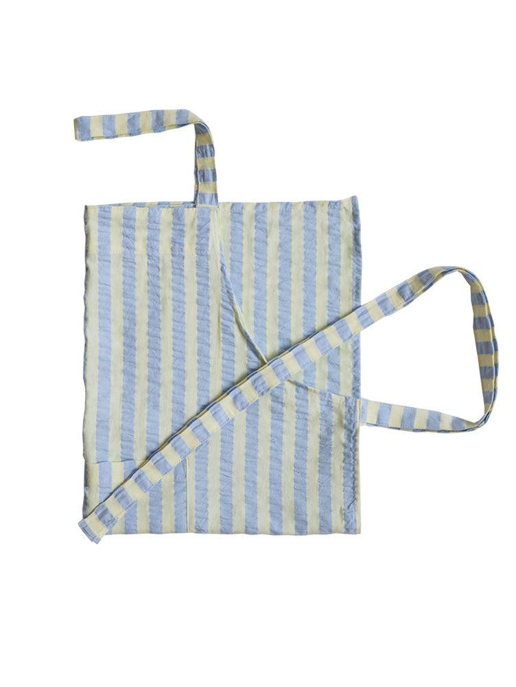 Butter Blue Seersucker Apron