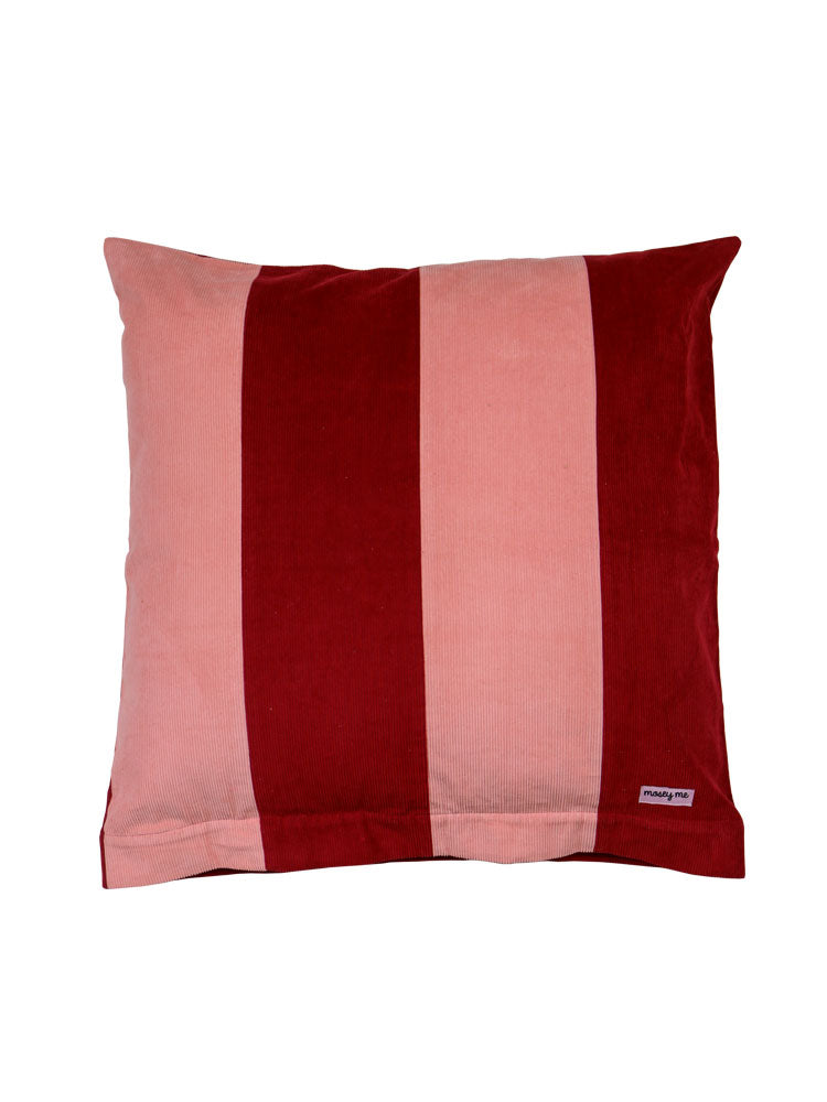 Corduroy Euro Pillowcase - Peach/Ruby by Mosey Me