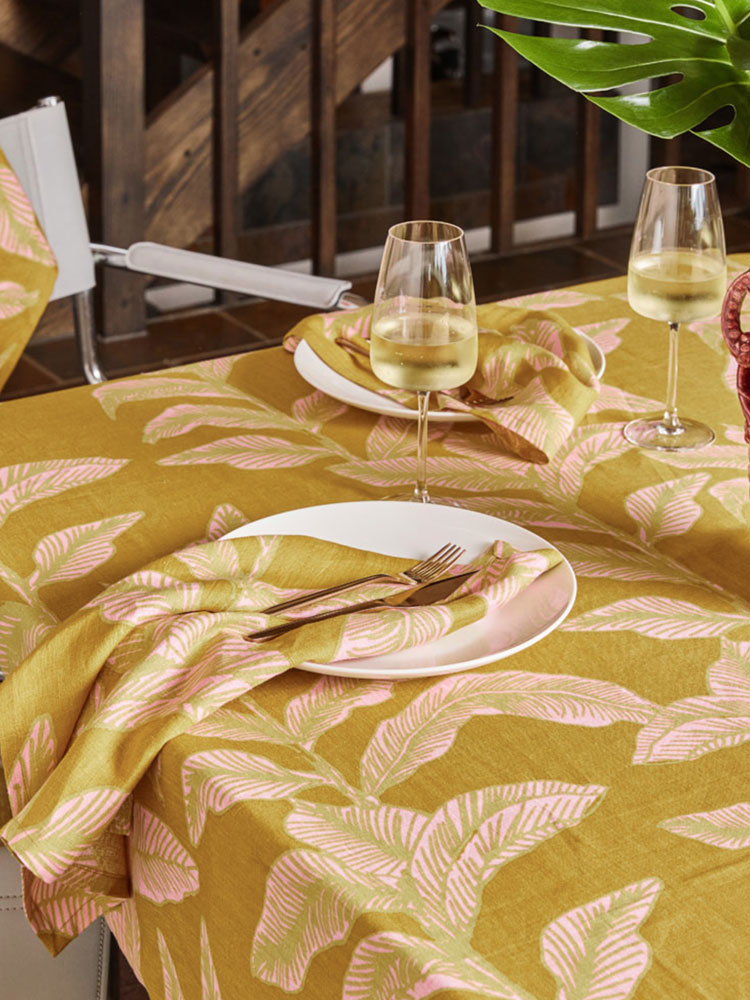 Meridian Gold Tablecloth by Mosey Me