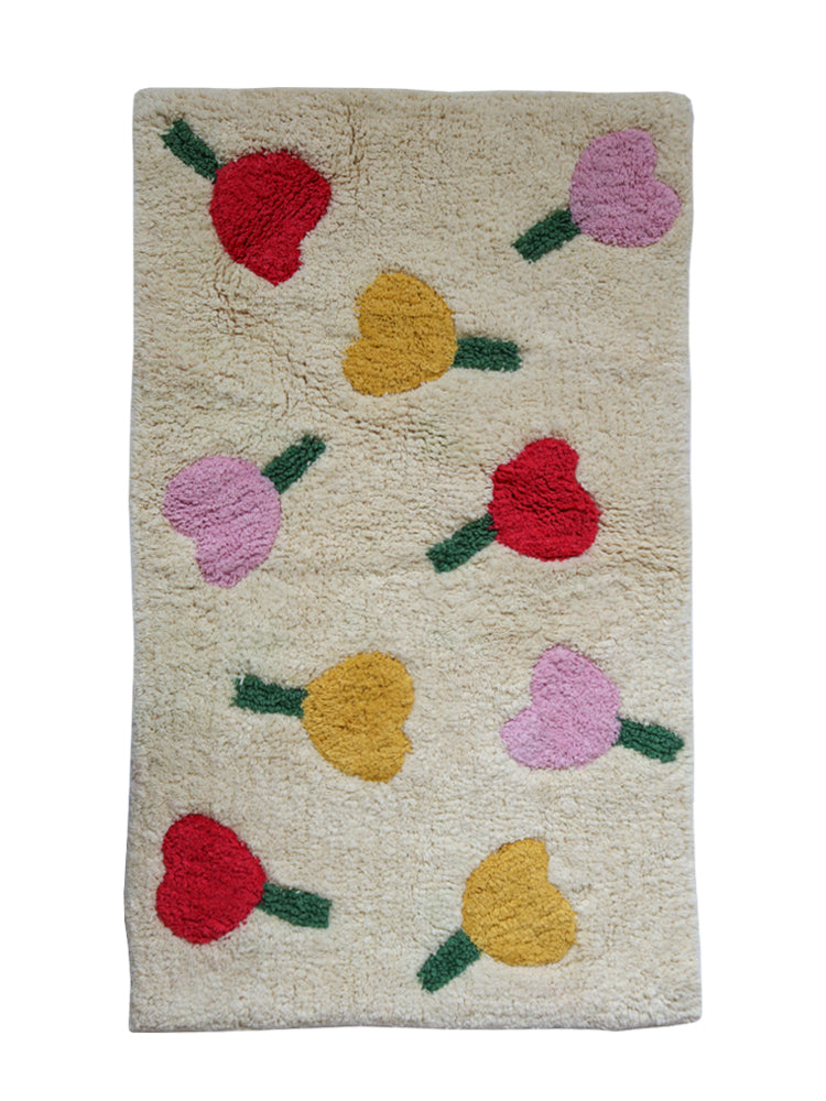 Forget Me Not Bath Mat - Vanilla