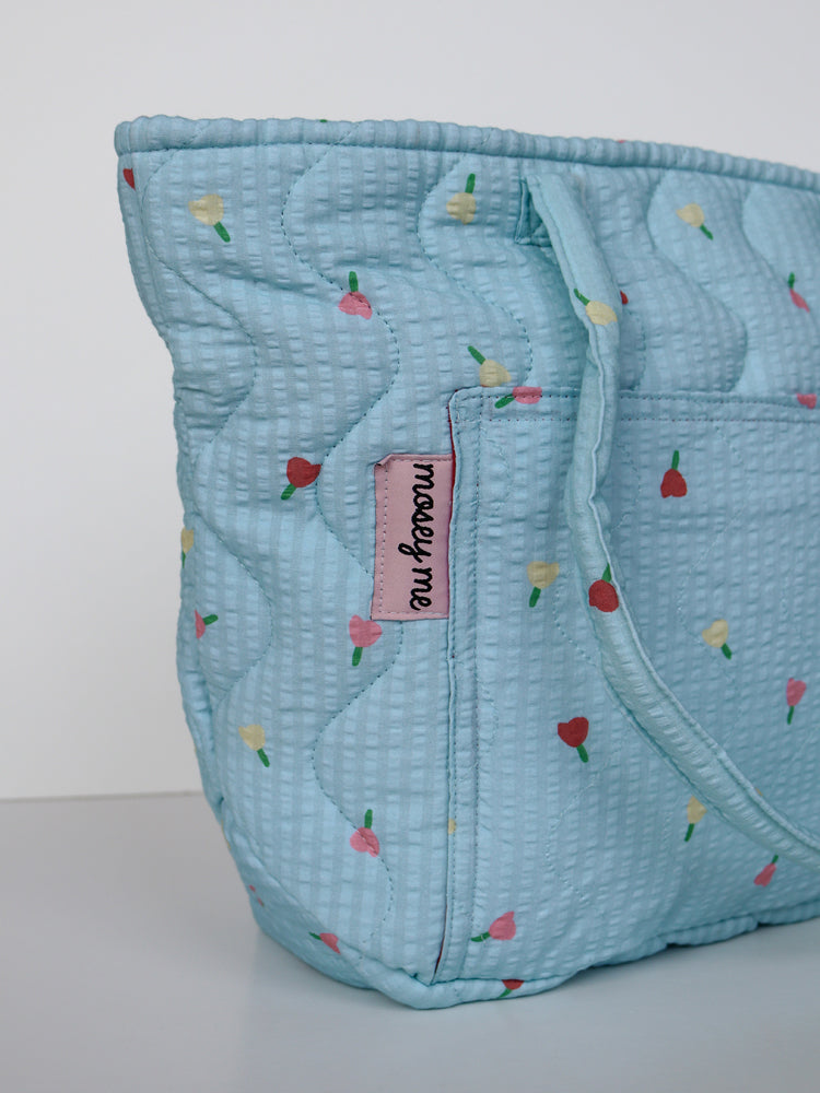 Forget Me Not Quilted Bag in Sky