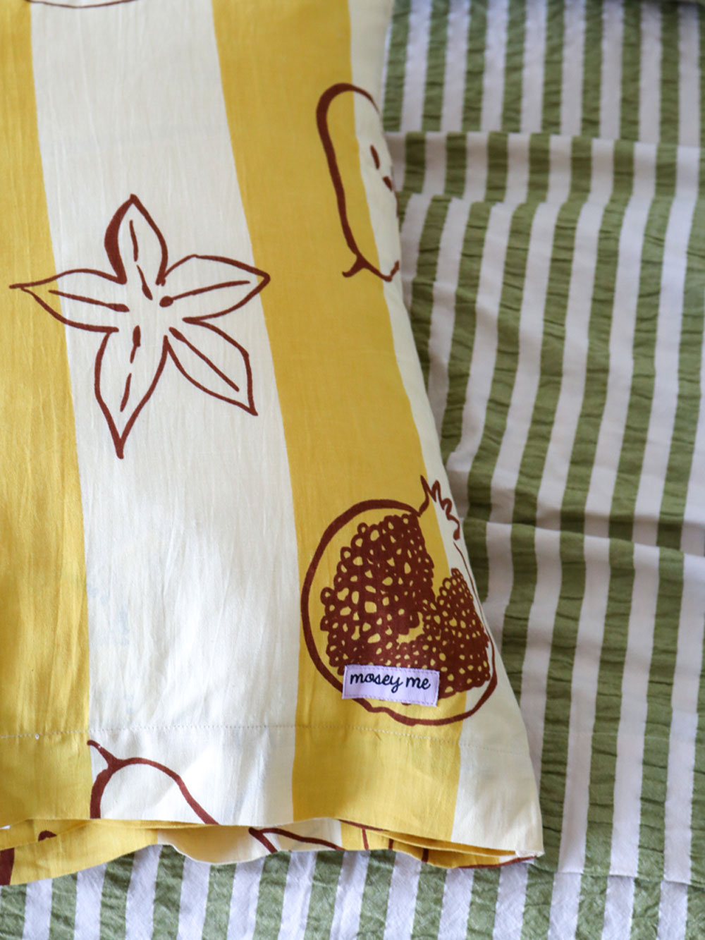 Winter Fruit Euro Pillowcase Set by Mosey Me