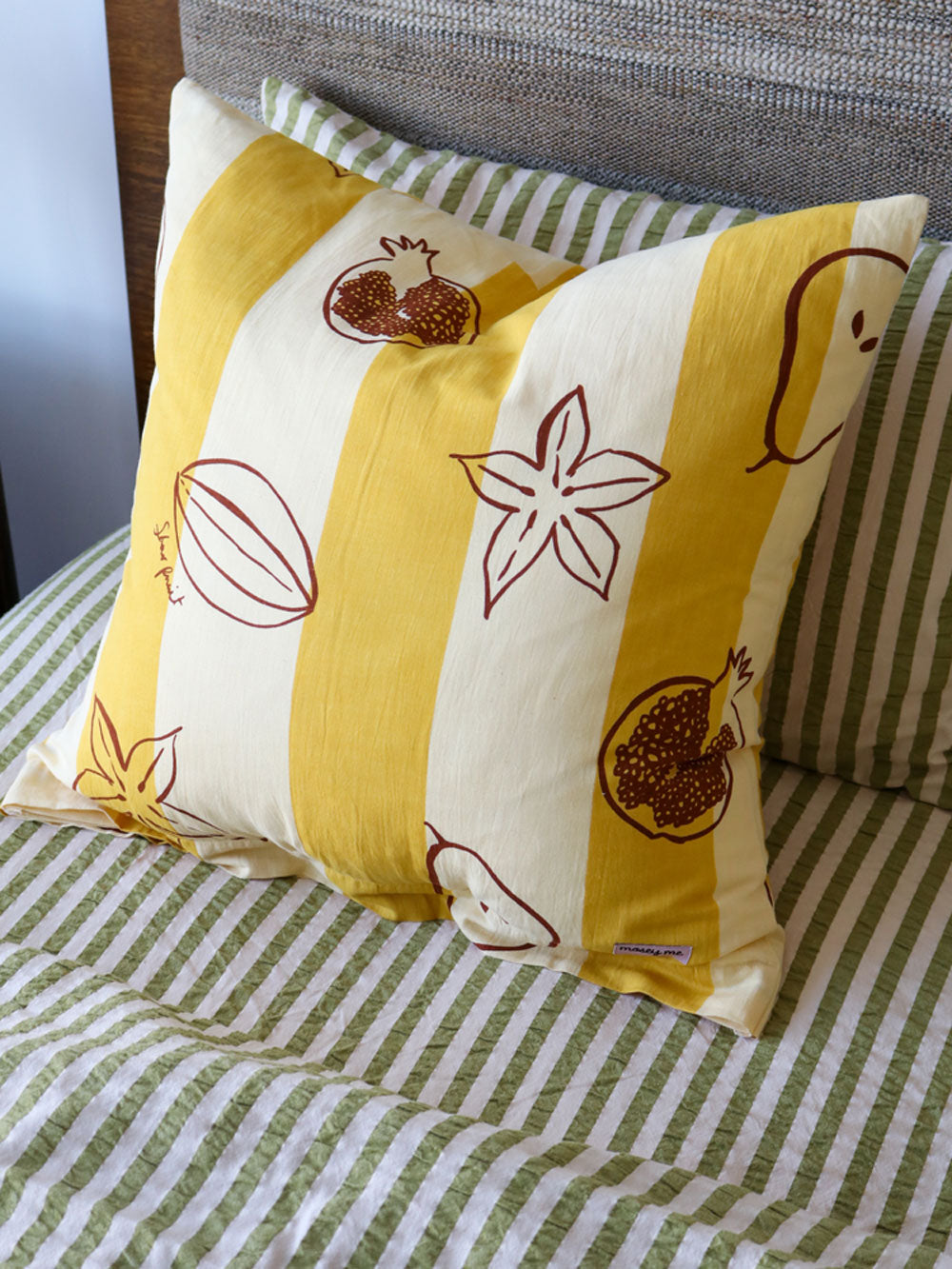 Winter Fruit Euro Pillowcase Set by Mosey Me