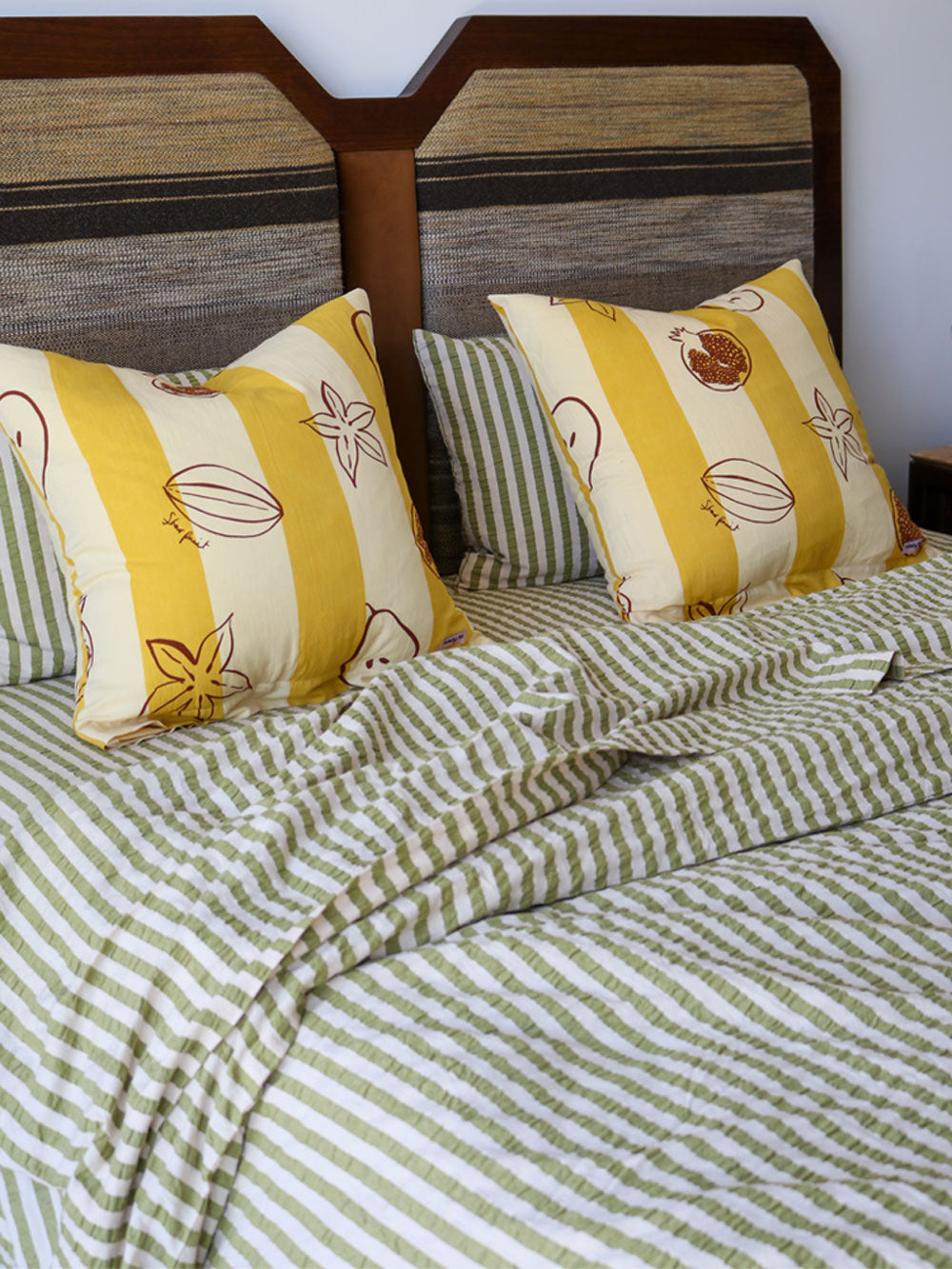 Winter Fruit Euro Pillowcase Set by Mosey Me