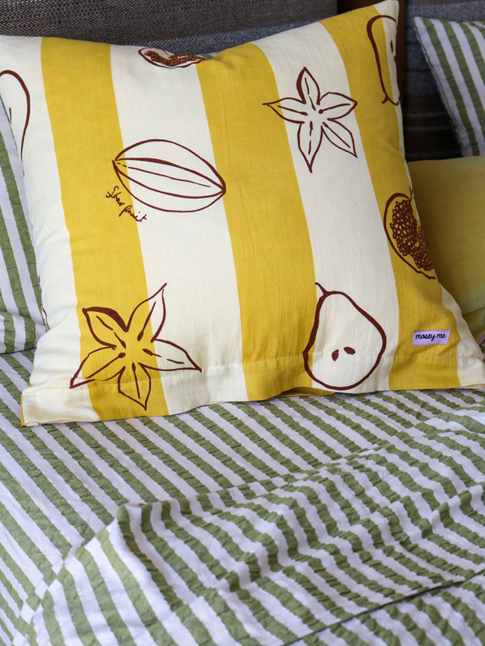 Winter Fruit Euro Pillowcase Set by Mosey Me