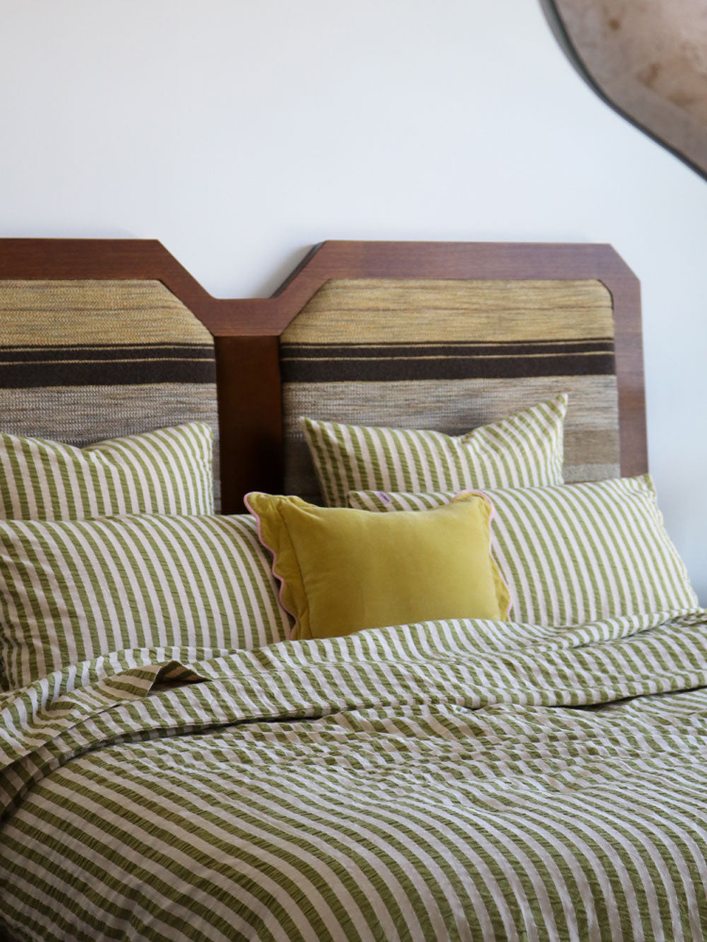 Seersucker Stripe Quilt Cover by Mosey Me