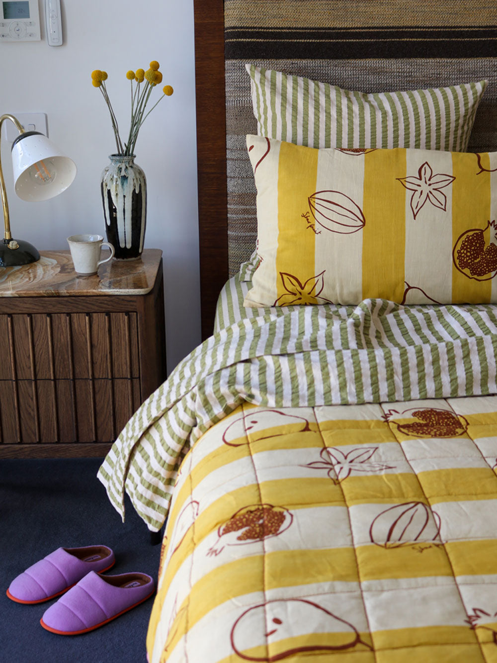 Winter Fruit Standard Pillowcase Set by Mosey Me