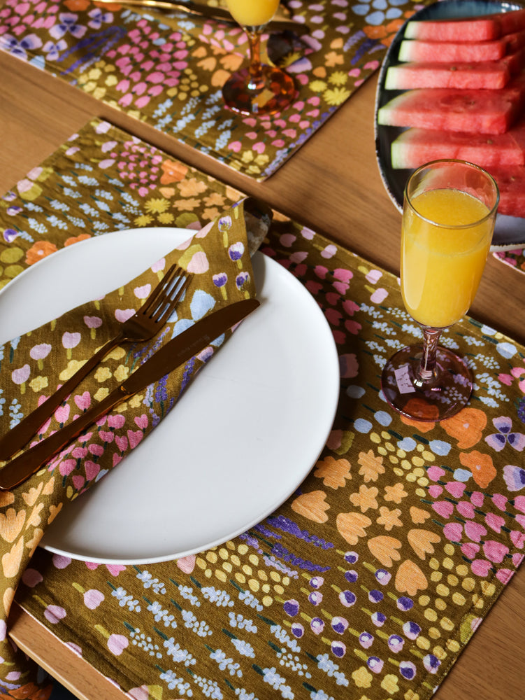 Meadow Placemat Set  by Mosey Me