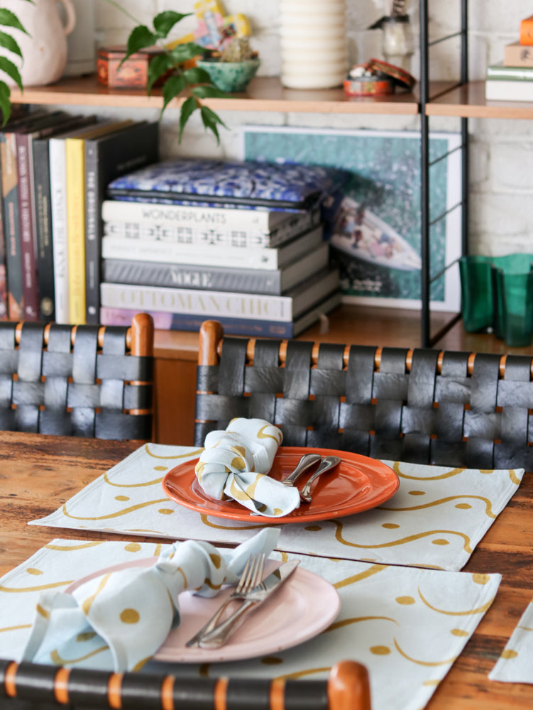 Whitewash Placemat Set by Mosey Me