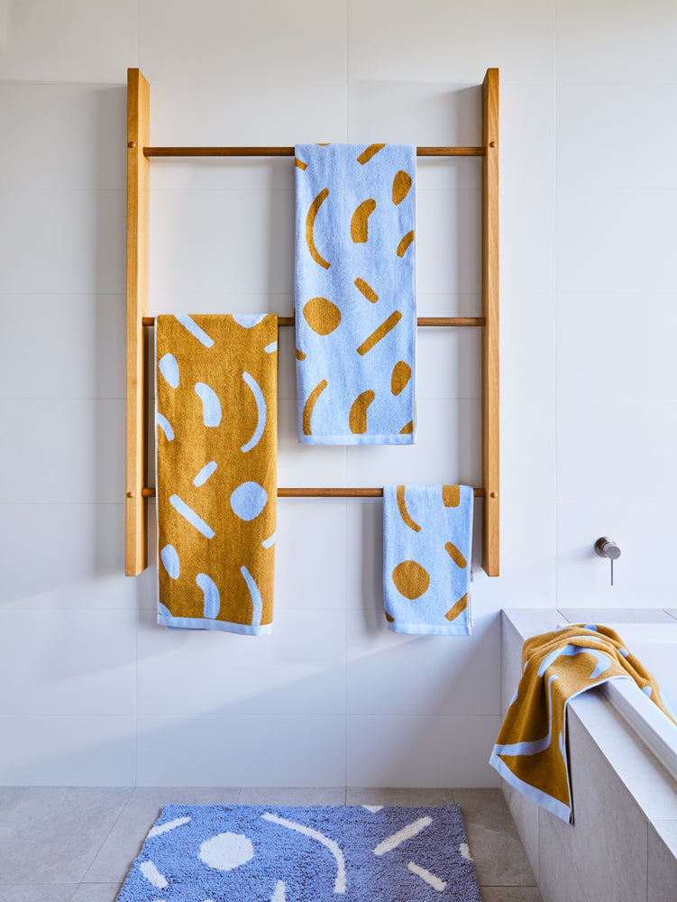 Shapes Bath Towel by Mosey Me