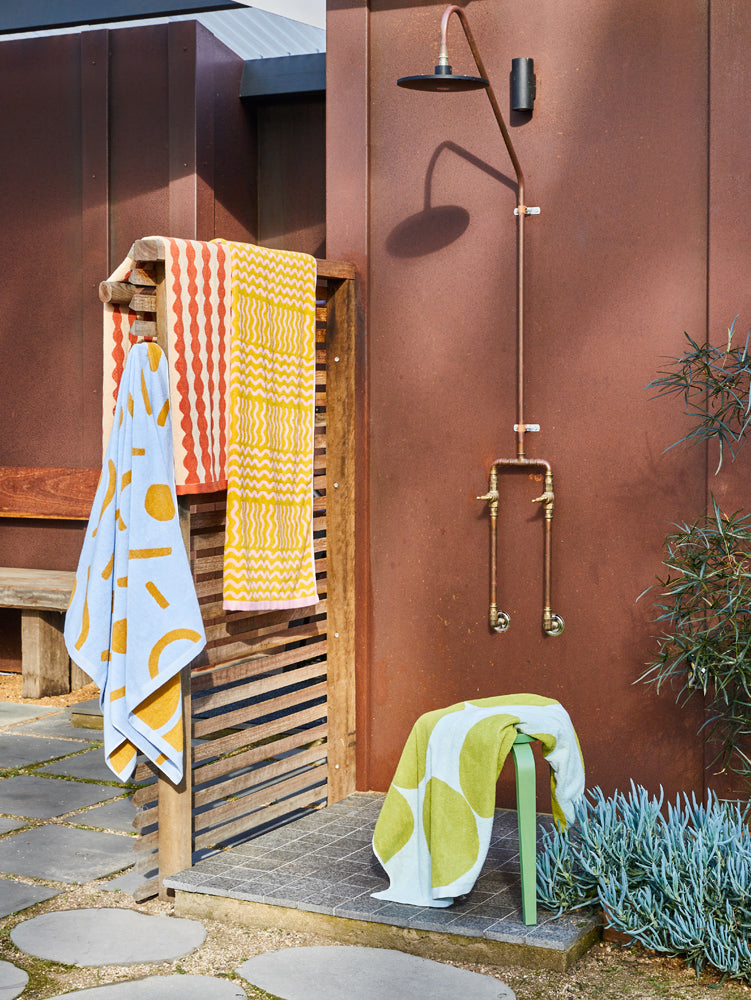 Shapes Bath Towel by Mosey Me