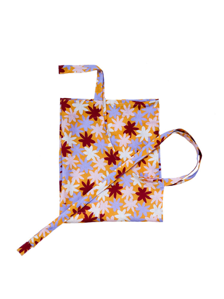 Crimson Floral Apron by Mosey Me