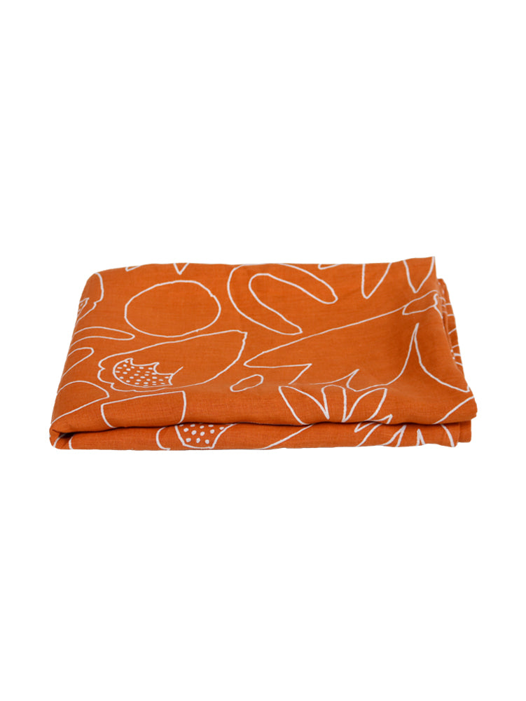 Outline Floral Tablecloth by Mosey Me