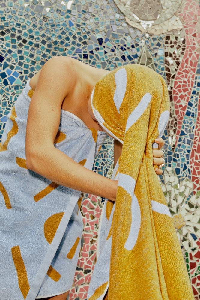 Shapes Bath Towel by Mosey Me