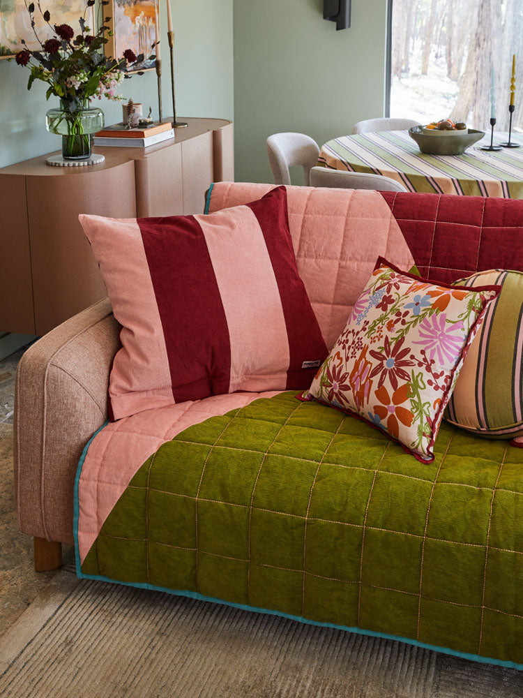 Winter Garden Square Cushion by Mosey Me