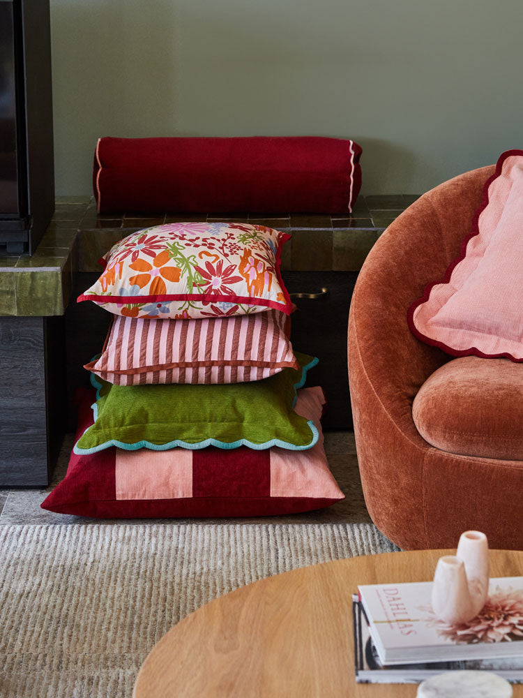 Winter Garden Square Cushion by Mosey Me