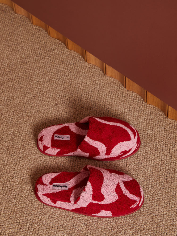 Ribbon Terry Slipper by Mosey Me