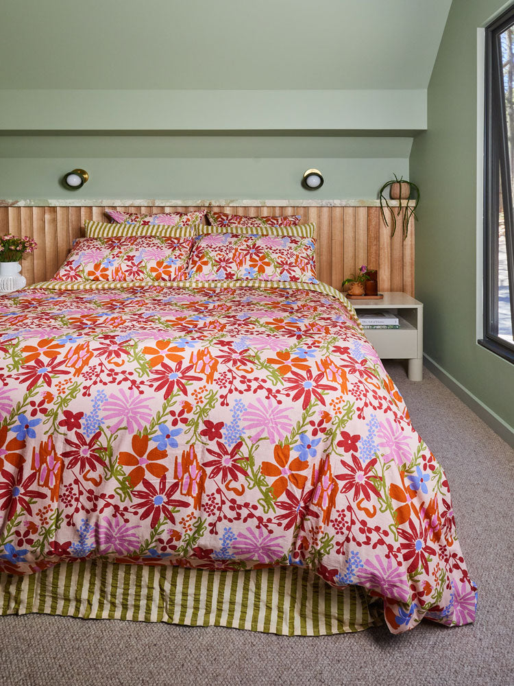 Winter Garden Quilt Cover by Mosey Me