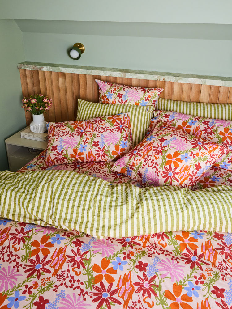 Winter Garden Quilt Cover by Mosey Me