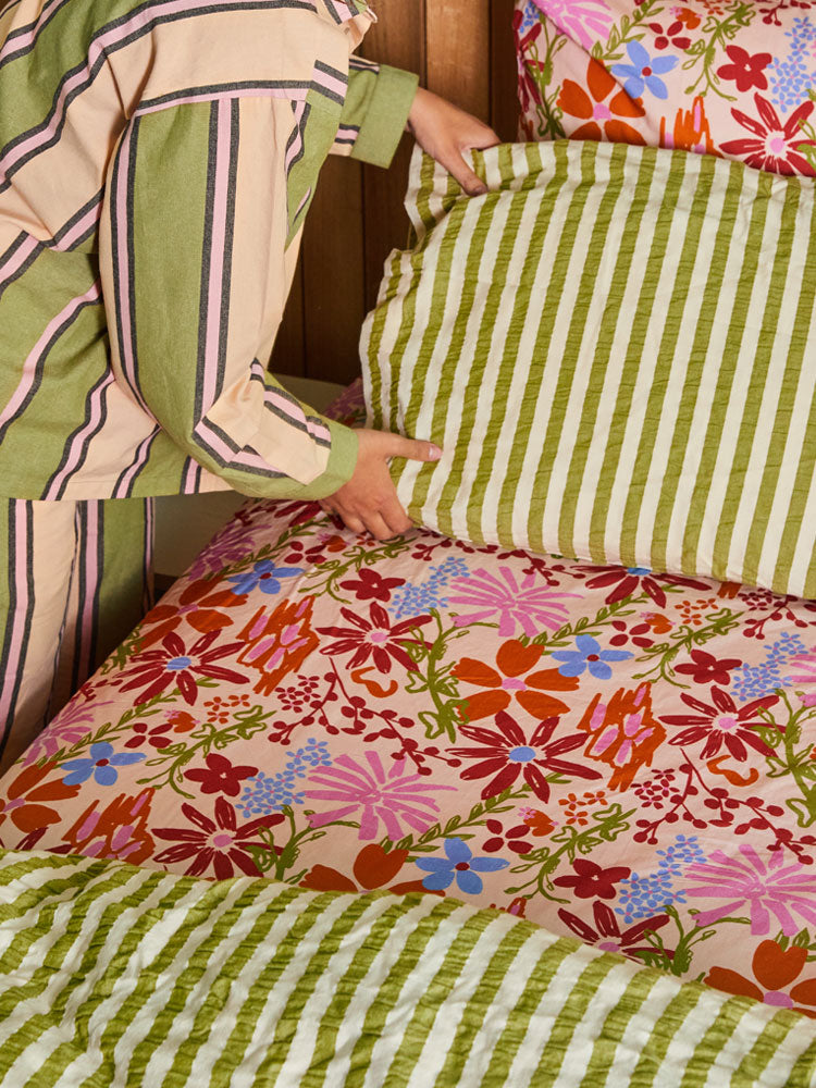 Winter Garden Flat Sheet by Mosey Me