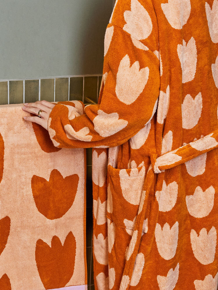 Tulip Bath Towel by Mosey Me