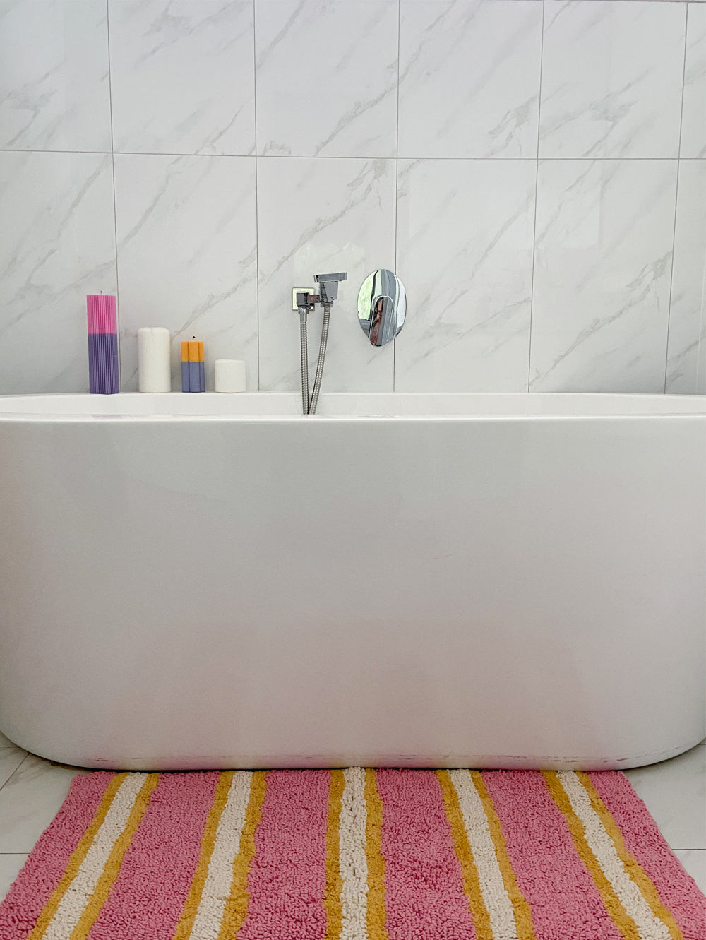 Stripe Bath Mat  by Mosey Me