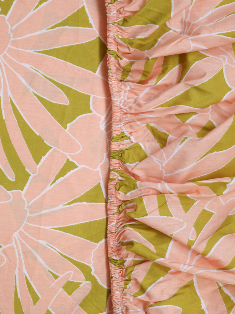 Margarita Peach Fitted Sheet by Mosey Me