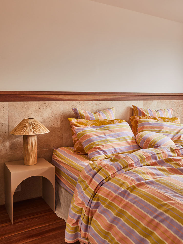 Miami Stripe Quilt Cover by Mosey Me